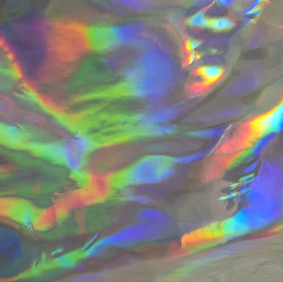 NWT Current Mood x Dolls Kill Holographic Prism Weekender Duffle Tote Bag - Picture 4 of 13